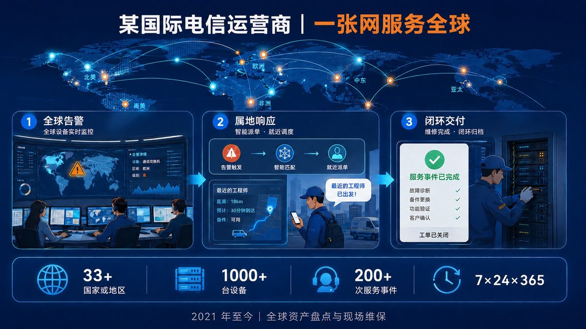 全球一张网服务闭环示意