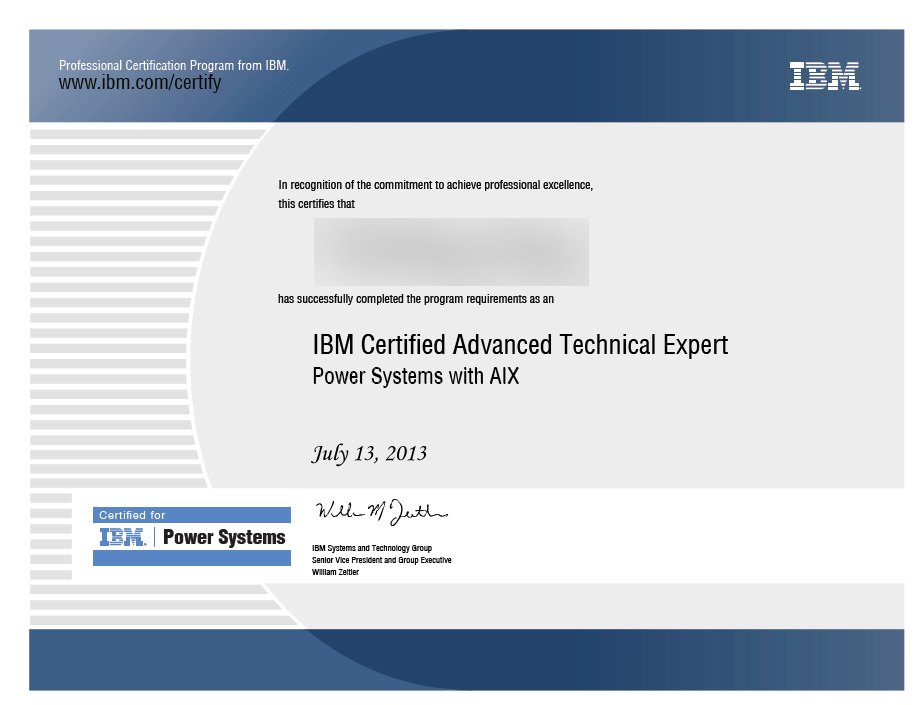 IBM Power Systems with AIX 高级技术专家认证