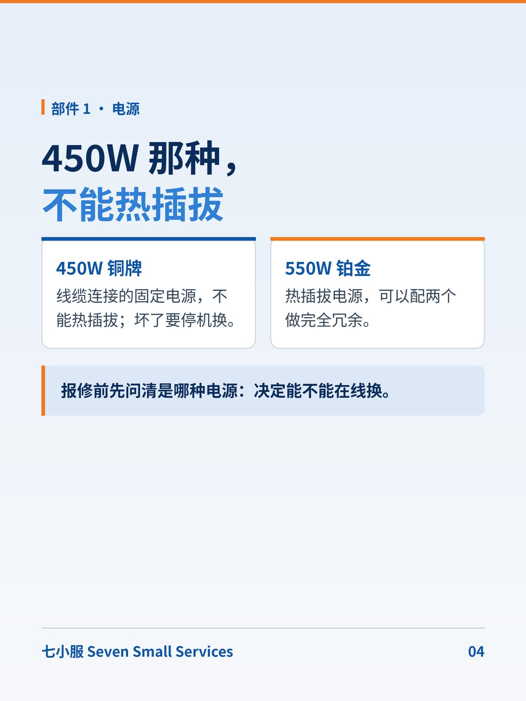 戴尔 PowerEdge R440：1U 入门双路机：有的电源根本不能热插拔 · 图 4