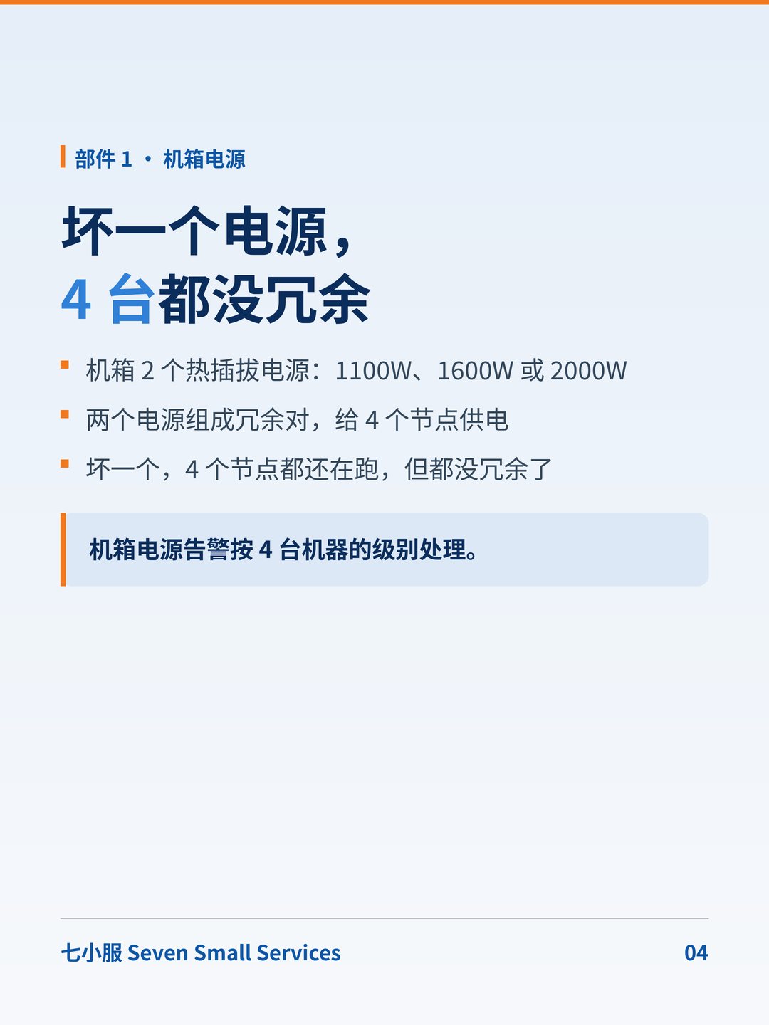 联想 ThinkSystem SD530：2U 装 4 台：电源和风扇，是 4 个节点共用的 · 图 4